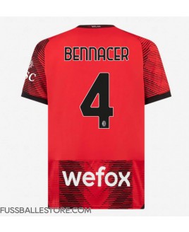 Günstige AC Milan Ismael Bennacer #4 Heimtrikot 2023-24 Kurzarm